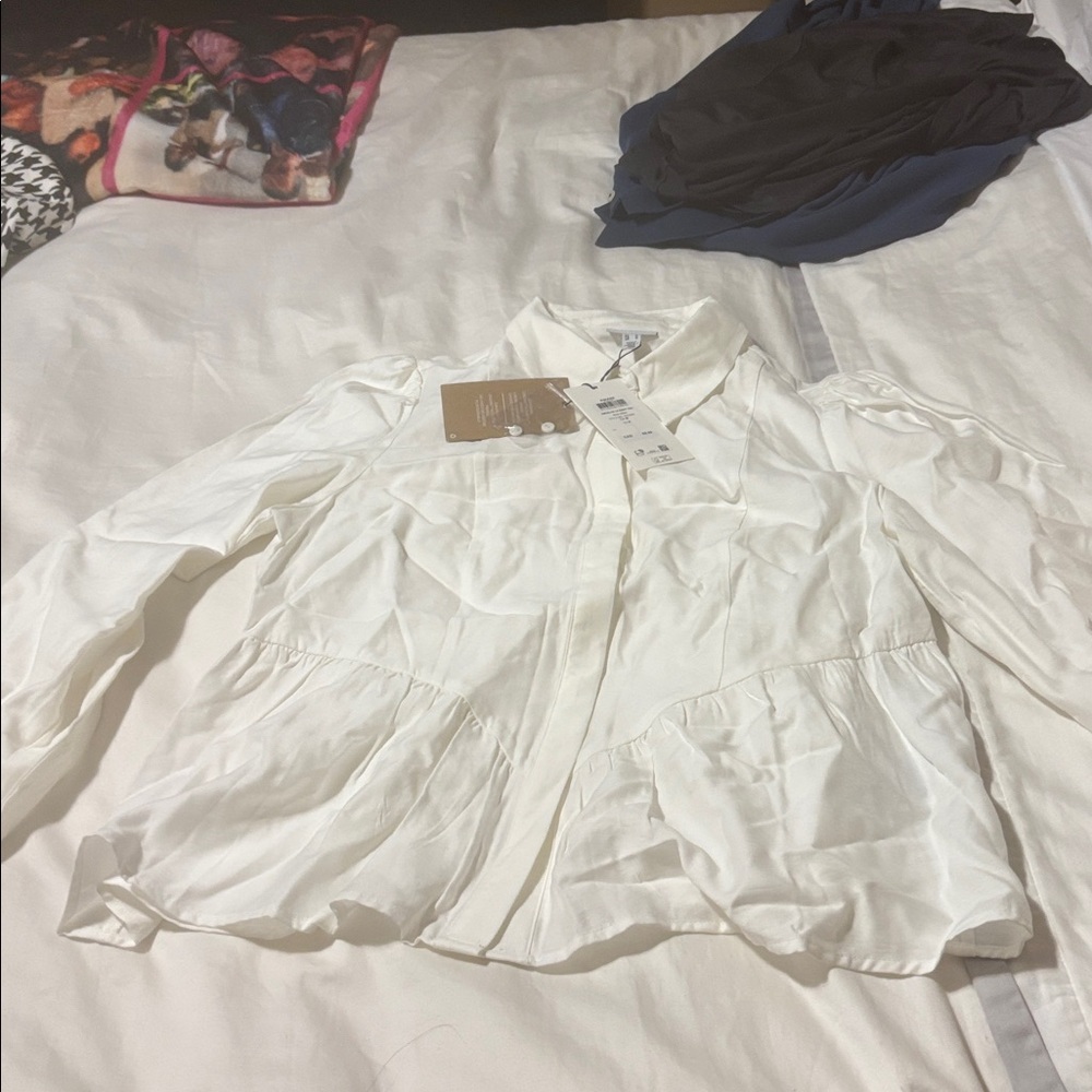 Cream Women's blouse - Picture 3 of 6